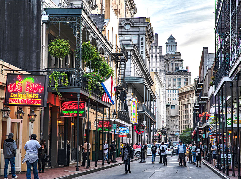 street view of New Orleans; AV Rentals New Orleans